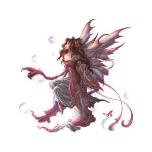 Pink Bubble Rider Fairy Decorative Sticker Decal By Nene Thomas