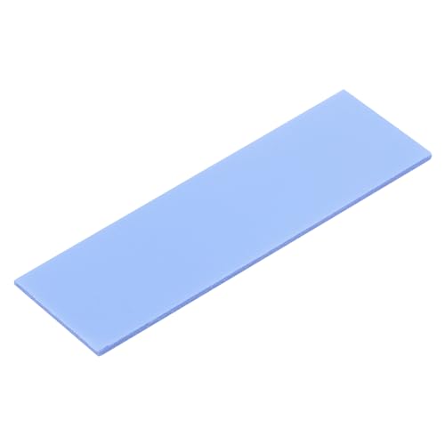 sourcing map Thermal Pad 3.6W/m.K Insulated Heat Resistant High Temperature Resistant Silicone Cooling Pads 70x22x1mm for Laptop Computer Radiator, Blue