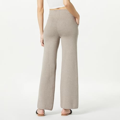 The Drop Women's Cynthia Cotton Blend Wide Leg Sweater Pant2