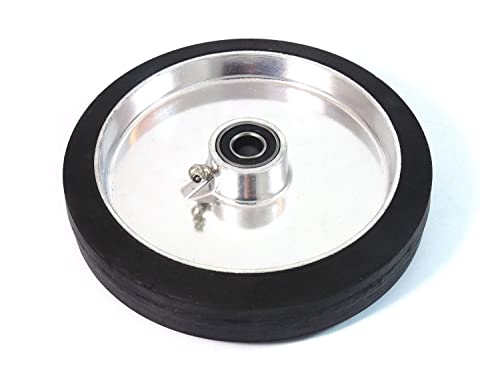 Rueda plana de aluminio 8" x 1.625" para carretillas, 5 unidades miniatura 2