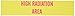 Brady 93629 Radiation Sign, 1-11/16" x 8", Magenta/Yellow