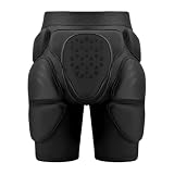 LRXFPIYF Schutzshorts Hüftschutz Shorts Polsterhose Protektorhose mit Seitlichen Aufprallpads Und Ergonomischer Passform Unter Sportkleidung für Skaten , Schwarz-Niedrigtemperatur , XXXL