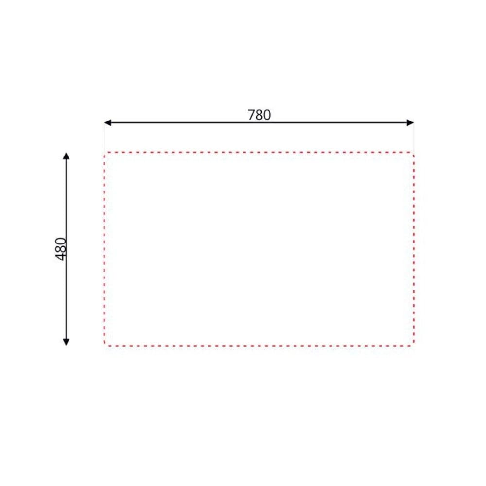 Lavello appoggio acciaio inox 80x50 cm una vasca e gocciolatoio destro SA216