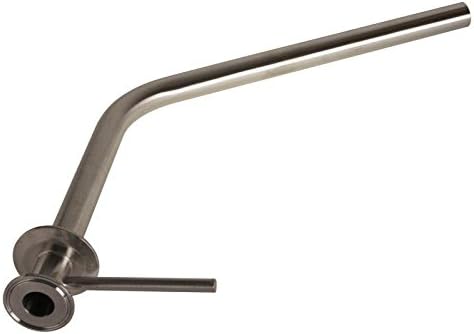 Racking Arm | Tri Clamp 2 inch x 1 in. x 60 Degree x 9 in. x 14 in. - Stainless Steel SS304 - Glacier Tanks