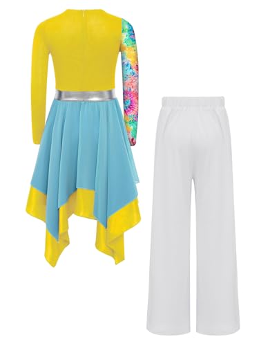 Robe lyrique manches longues et pantalon fluide danse chrétienne - 5