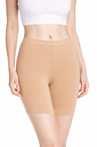 Image of ICEDIVE Women's High Coverage Super Combed Cotton Elastane Stretch Mid Waist Shorties