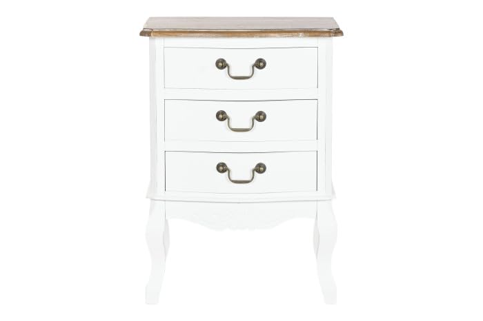 Table de chevet en bois blanc pour en finir avec le désordre du lit