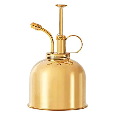 Sustainable Village Indoor Plant Mister - Brass Water Mister Spray Bottle Plants Indoor - Indoor Plant Misters for Inside - Plant Sprayer Mister Stainless - Vintage Spray Bottle for Terrarium Cover