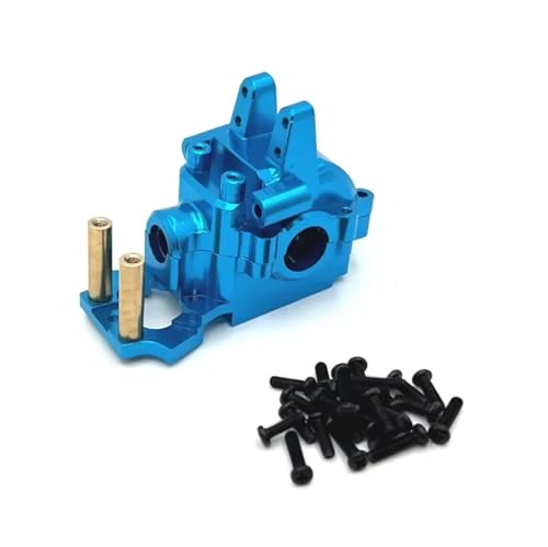 Upgrade voiture RC boîtier boîte vitesses avant métal bleu pour MJX Hyper Go 14210 14302 14303 1/14