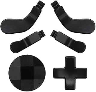 EEEKit 4pcs Trigger Paddles and 2 Metal D Pads for Elite Controller Series 2, Metal Stainless Steel Paddles Replacement Parts,Elite Kit Compatible with Xbox One Elite Controller Series 2