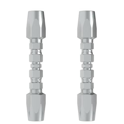 2Pcs 3/8inch Reusable Hydraulic Hose Field Repair Kit for Hydraulic Hose Crimper Fittings #06-06