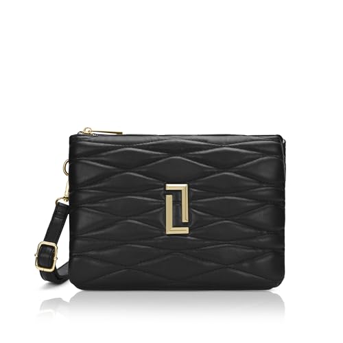 Image of Lavie Luxe Women's Lucie Quilted 3-Compartment Large Crossbody Sling Bag | Ladies Purse Handbag | Gift for Women
