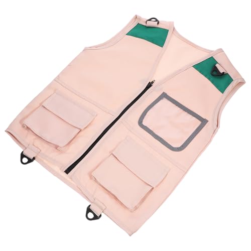 Vaguelly Outdoor Adventure Vest Tank Tops Child Camping Explorer Vest Child Outdoor Vest Child Outdoor Exploration Vest Lightweight Explorer Vest Children's Clothing Fabric Cosplay
