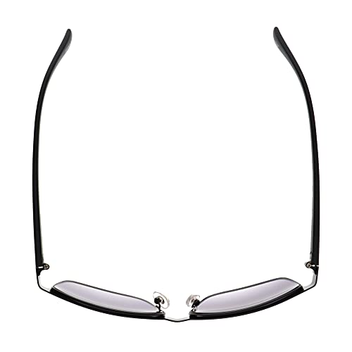 DOCKERS Men's Carter Sunglasses Square, Black, 54mm4