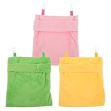 CLISPEED Hängematten-Betten für kleine Haustiere, für Hamster, Zuckergleiter, Mäuse – Plüsch-Schlafsäcke, 24 x 16,5 cm, warmes Nest für den Käfig, 3 Stück