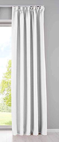 Gardinenbox Vorhang Blickdicht »Newyork« verdeckte Schlaufen Weiß HxB...