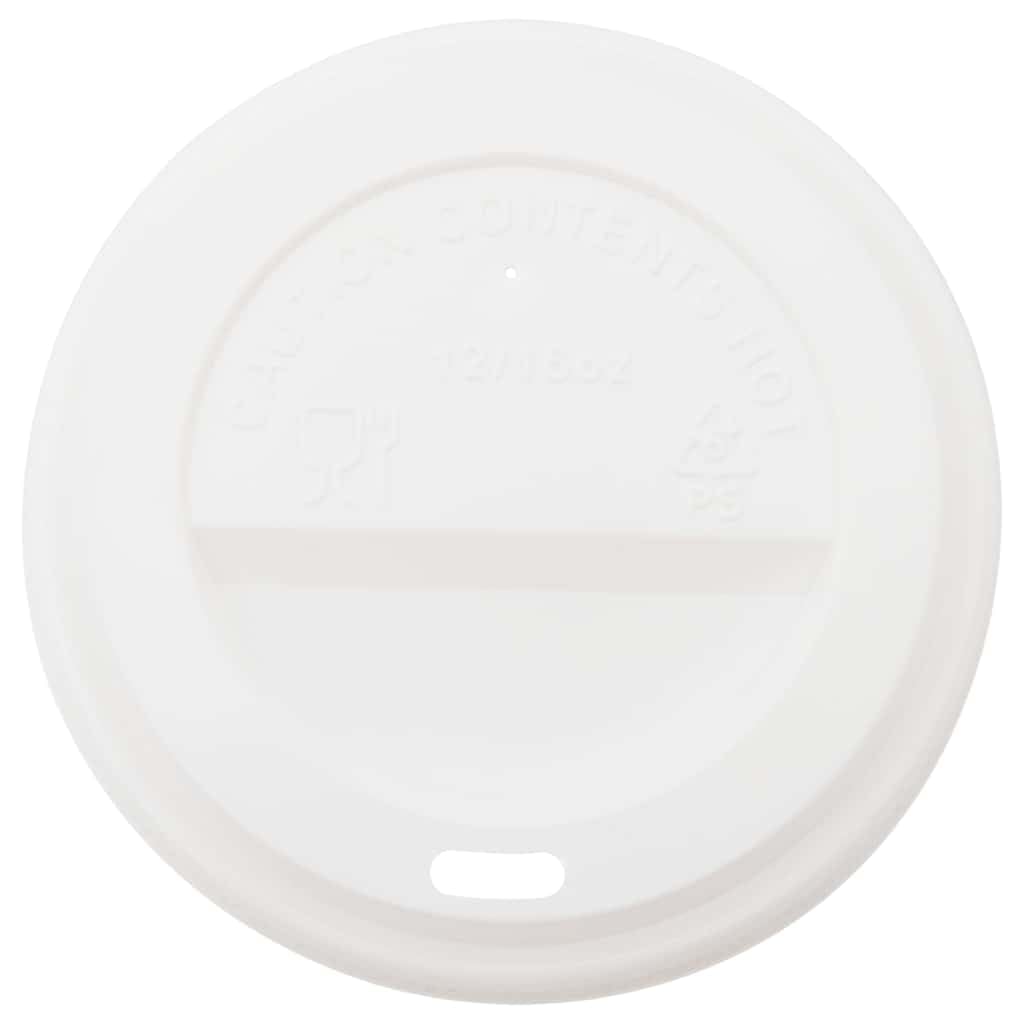 Coperchi per bicchieri di carta Ø 90 mm, in plastica bianca, 1000 pezzi, per bicchieri usa e getta, a prova di perdite, per Togo, gastronomia, catering, ufficio, eventi e asporto