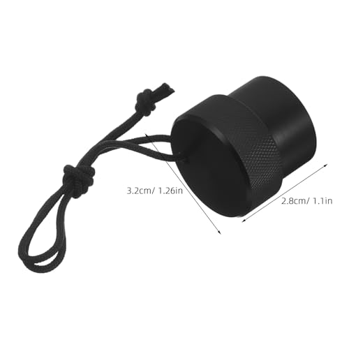 Tapa roscada para válvula de tanque de buceo DIN, accesorio antipolvo Mikinona negro 2