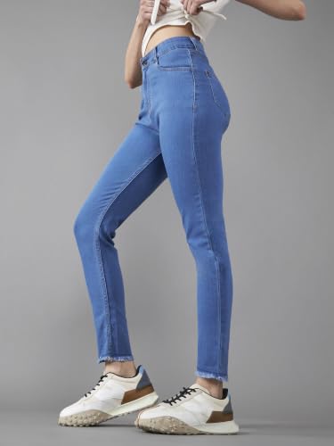 Image of Dolce Crudo Distressed High Rise Skinny Jeans for Women
