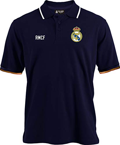 Real Madrid Adulte Polo Marino Manteau Broderie