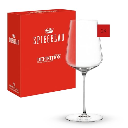 Spiegelau 2-teiliges Universal Weingläser Set, 550 ml, Definition, 1350161, Gläser aus Kristallglas für Rotwein und Weißwein, spülmaschinenfest