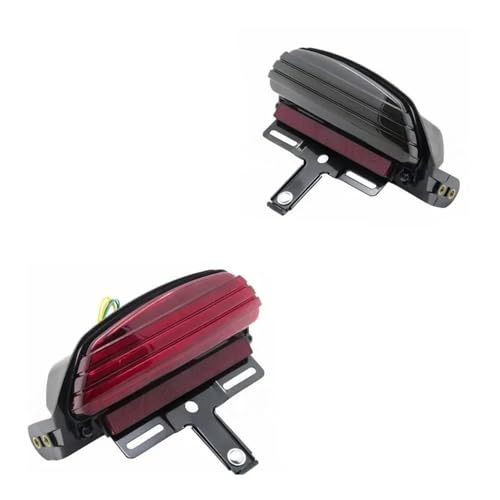 Feu arrière à LED puissant avec support de clignotant moto FXSTB FXSTC
