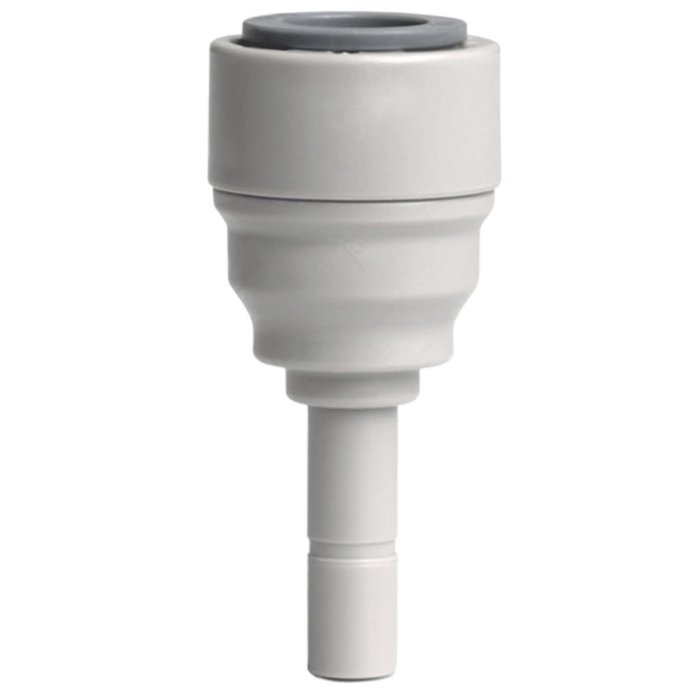 Straight Elbow Tee 1/4" 3/8" 1/2" Inch OD Tube Plug Barb POM Quick Fitting Connector Aquarium Water Purifier Filter RO System Pipe Fitting(3l8 Tube to 1l4 Plug)