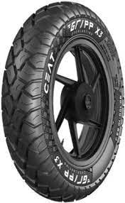 Ceat GRIPP X3 90/100-10 53J Tubeless Scooter Tyre, Standard