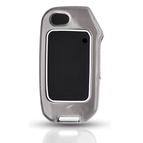 Image of KEYCEPT Metal Key Cover Compatible with Kia Seltos | Sonet | Carens 3 Button Flip Key. (Cover).