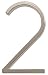Distinctions by Hillman 843212 5-Inch Floating Mount House Brushed Nickel, Number 2