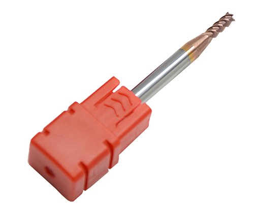 Wokesi 1mm 1.5mm 2mm Cutter Dia,Pack of 3,Std Length,4Flutes,HRC60,TiAlN Coated,Metric,Solid Carbide,Square Nose End Mill,CNC Router Bits Cutting Milling Tools (1mm+1.5mm+2mm, HRC60)