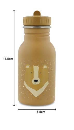 Trixie - Trinkflasche für Kinder aus Edelstahl, 350 ml (Mr. Bear)