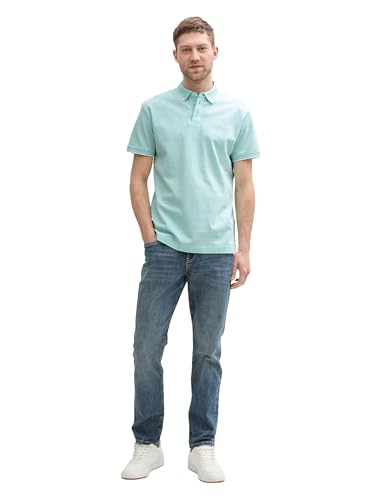 TOM TAILOR Basic T-Shirt aus Baumwolle, grey mint, L – Ansicht 4
