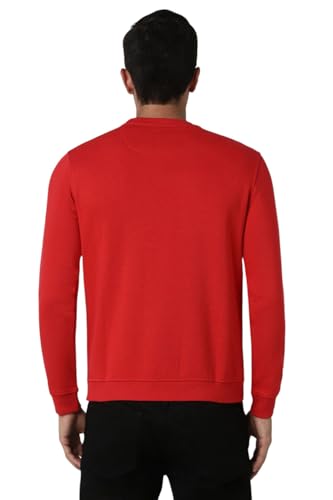 Image of Van Heusen Men's Embroidered Premium Cotton Full Sleeve Regular Fit Sweatshirt | Effortless Styling | Premium Cotton Blend