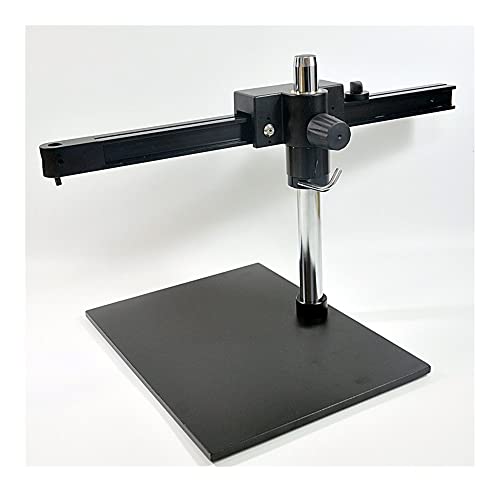 顕微鏡キット 実体顕微鏡用シングルアームブームスタンド - スクエアアーム、ピンマウント、76mm フォーカスブロック 顕微鏡レンズアダプター(STL3)