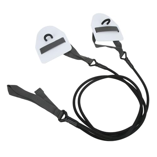 Entrenador de fuerza para brazos de natación en látex blanco miniatura 3