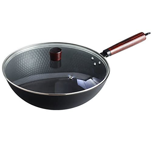 Wok de Hierro Fundido Forjado a Mano 32 cm