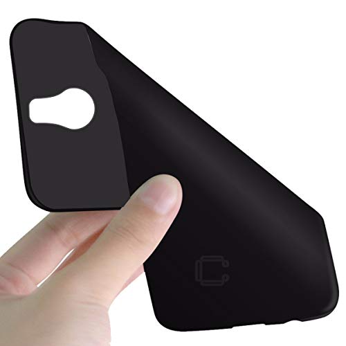 Image of Case Creation Compatible with BlackBerry Passport Back case, BlackBerry Passport Slim Flexible Smart Look case with 360 Camera All Angle Protection (Pure Black)