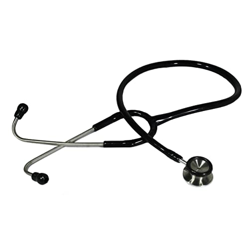 Image of Dishan Stethoscope- Evolife Pediatric- for Doctors and Medical Students- Black Tube