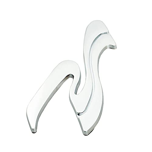 Image of 2X SEA RAY SEARAY SR Wave Logo Emblem Badge NAMEPLATE New 6-1 /4 inch Long Genuine (Chrome)