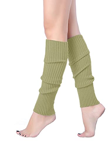 Image of v28 Women Warm Leg Warmers 80s Retro Party Costume Knit Ballet Neon Long Socks