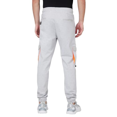 Image of Spykar Ankle Length Mid Rise Regular Fit Trackpant for Men