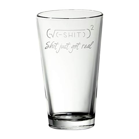 Shit Got Real Etched Glass (Pint) Cover