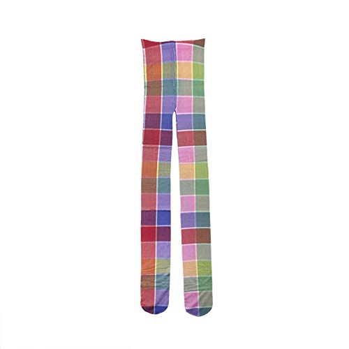 Image of NUFIWI Women Sexy Sheer Patterned Tights Leggings Pantyhose Stockings Colorful Y2k Funky Tights Vintage 90s Streetwear