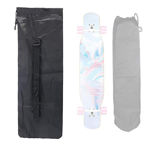Milageto Bolsa de skate portátil de patinação com inclinação para skate tiras de skate ajustáveis ox