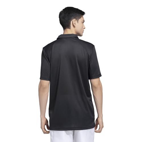 Image of adidas Men's Polyester Geometric Regular Fit Polo Shirt