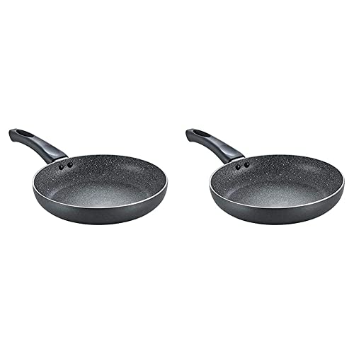 Prestige Omega Deluxe Granite Fry Pan, 240mm, Black (36305) + Pre...