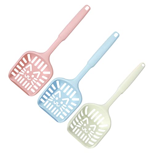 Milisten 3個 猫 猫砂 シャベル 猫 駆虫 処理 ワンド 車 蓋 芳香剤 猫 ニップ 掃除 子猫 束 処分 クリーナー 猫 固まり 猫 猫砂 スコップ 自動 囲い プラスチック