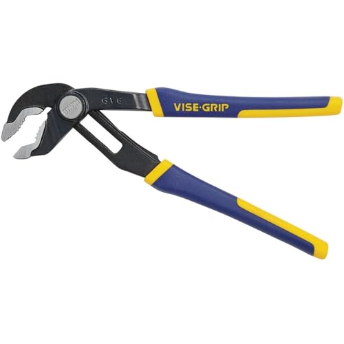 IRWIN Tools Vise-Grip Tools GrooveLock Pliers, V-Jaw, 6-inch (4935351), Black, Blue Yellow, Silver
