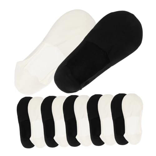 6 Pairs Low Cut Breathable Summer Liner Socks for Men Towel Bottom Non-Slip Casual Socks